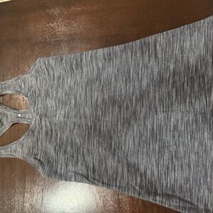 lululemon athletica Gray Striped Tank Top